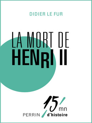 cover image of La mort d'Henri II